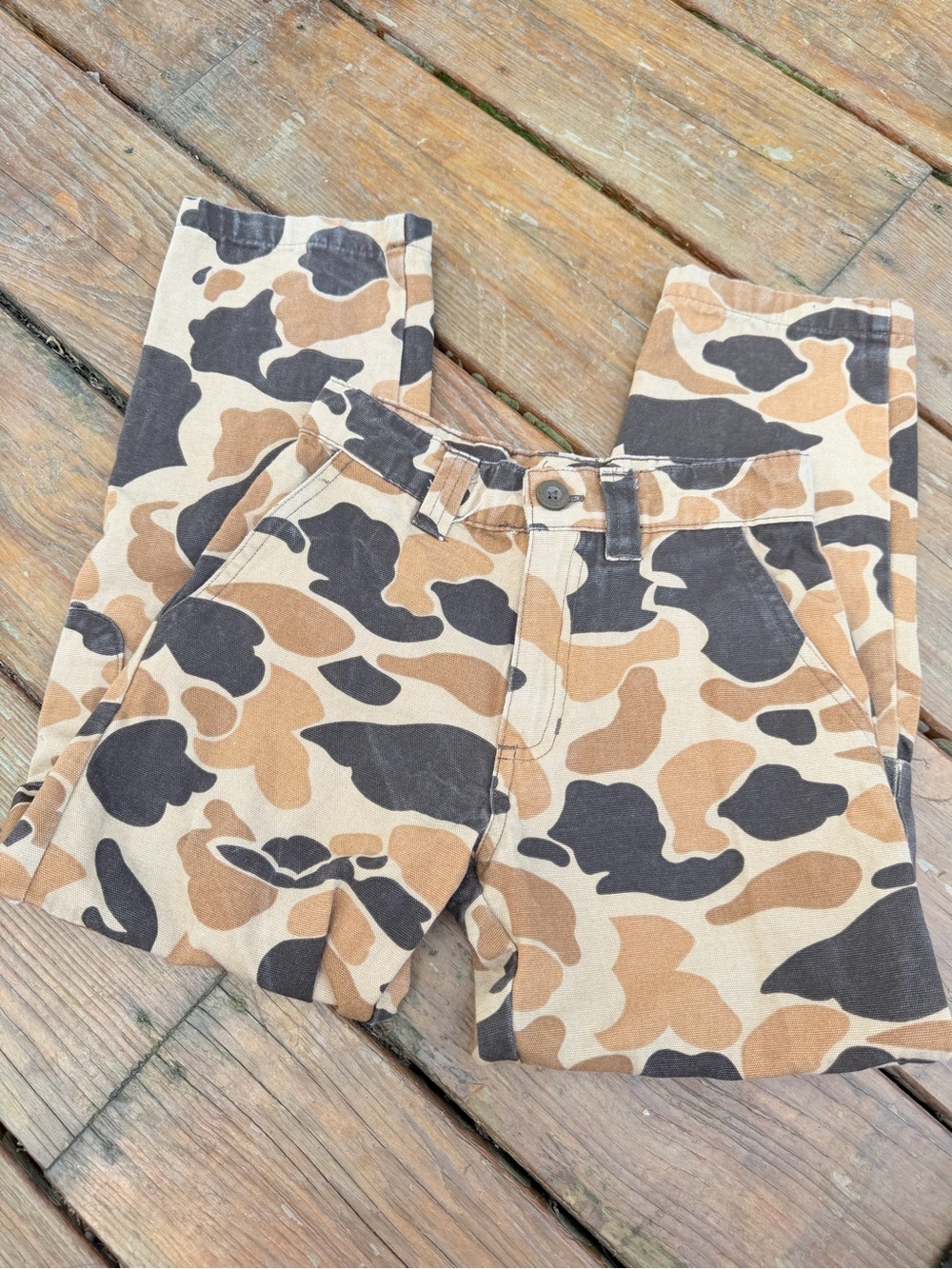 Browning Kids Camouflage Cargo Pants - Tan & Brown Camo